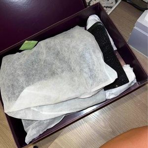 Black rhinestone boots